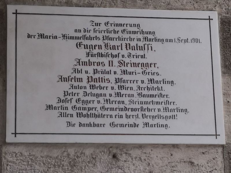 Datei:Marling, Pfarrkirche Einweihung.jpg